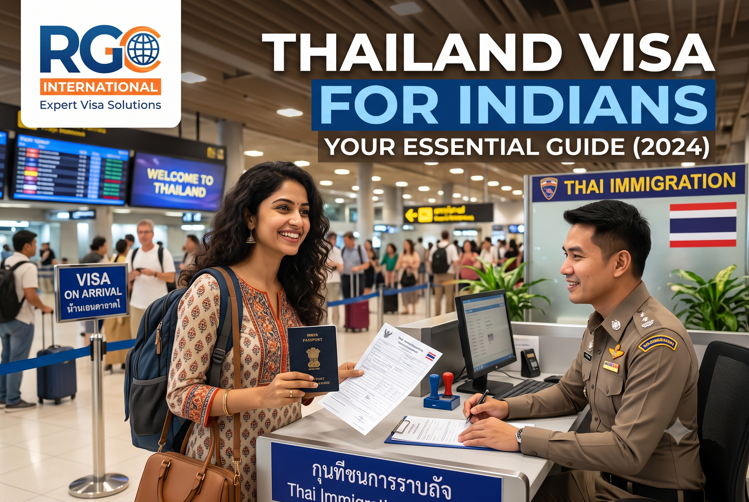Planning to visit or study in Thailand from India? Read RG International's complete guide on Thailand visa for Indians, including types, required documents, fees, processing time, and application tips.