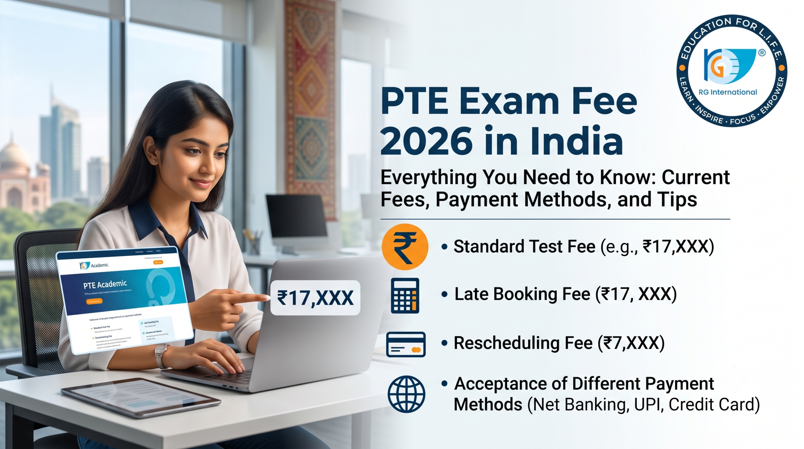 PTE exam fee